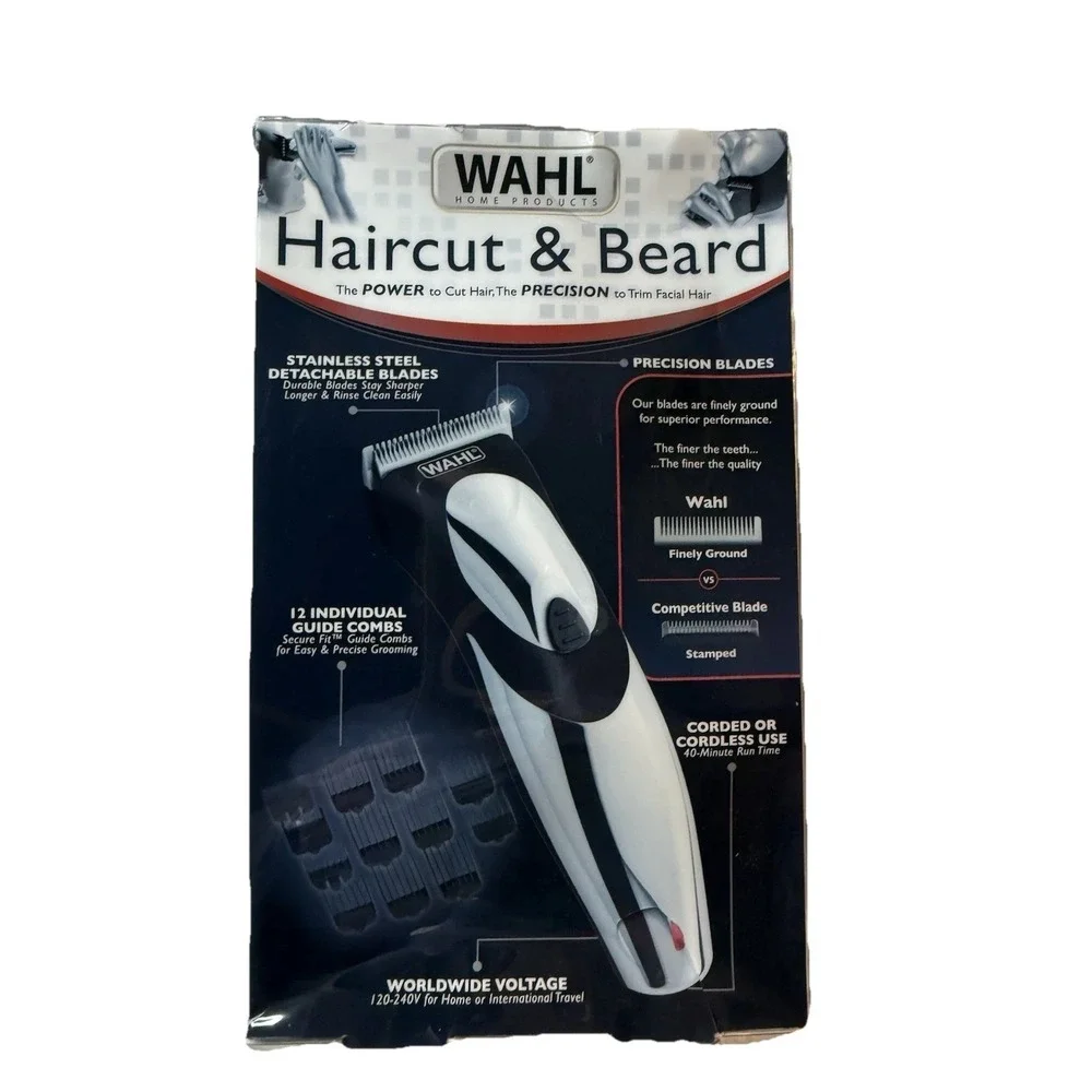 Wahl Clipper Cordless or Corded Haircut and Beard Trimmer Kit - NEW
